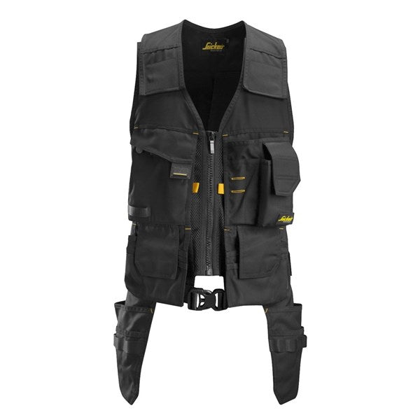 Durable tool vest with CORDURA®-reinforced pockets and mesh ventilation.