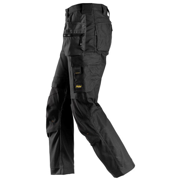 "Work trousers featuring ventilation openings and functional storage"