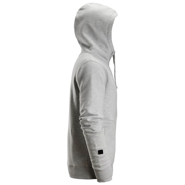 Soft and casual hoodie with brushed inside and drawcord hood.