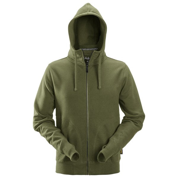 Soft and casual hoodie with brushed inside and drawcord hood.