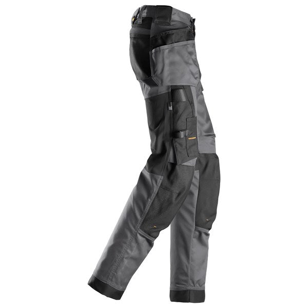 "Comfortable and flexible women's work trousers with holster pockets"