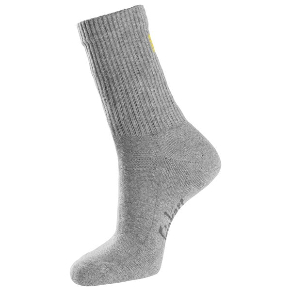 Comfortable cotton socks with reinforced heel and toe areas.