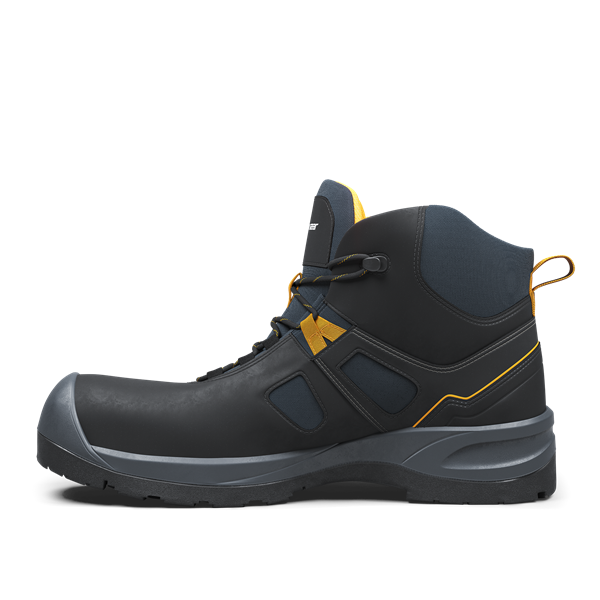 Durable safety boots with LWG leather and CORDURA® fabric upper.