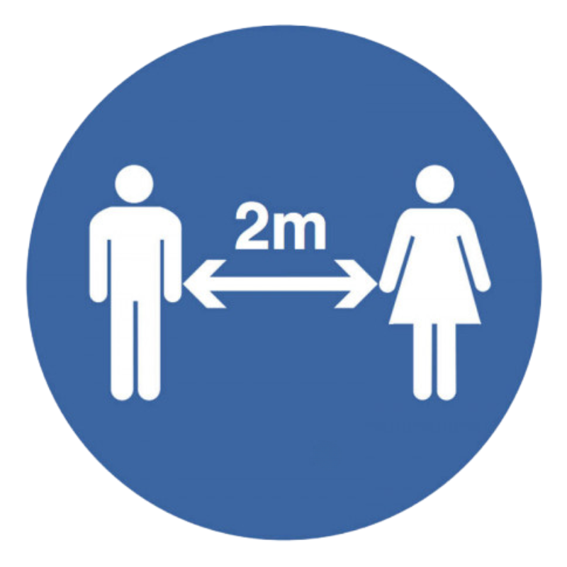 2m Social Distancing Symbol