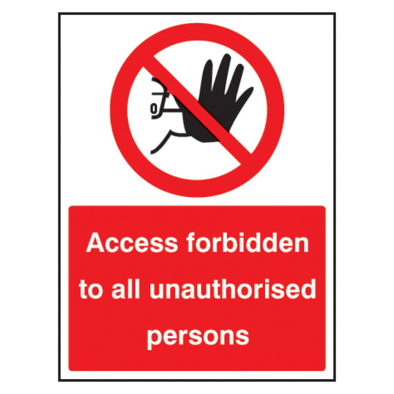 Access Forbidden Prohibition Sign