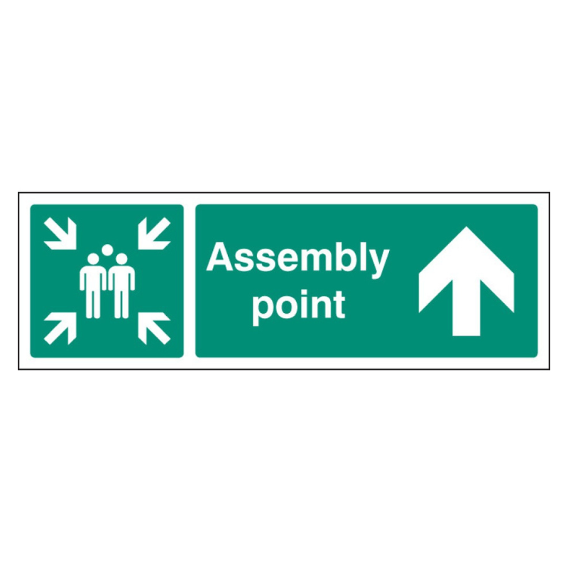 Assembly Point Straight On Sign