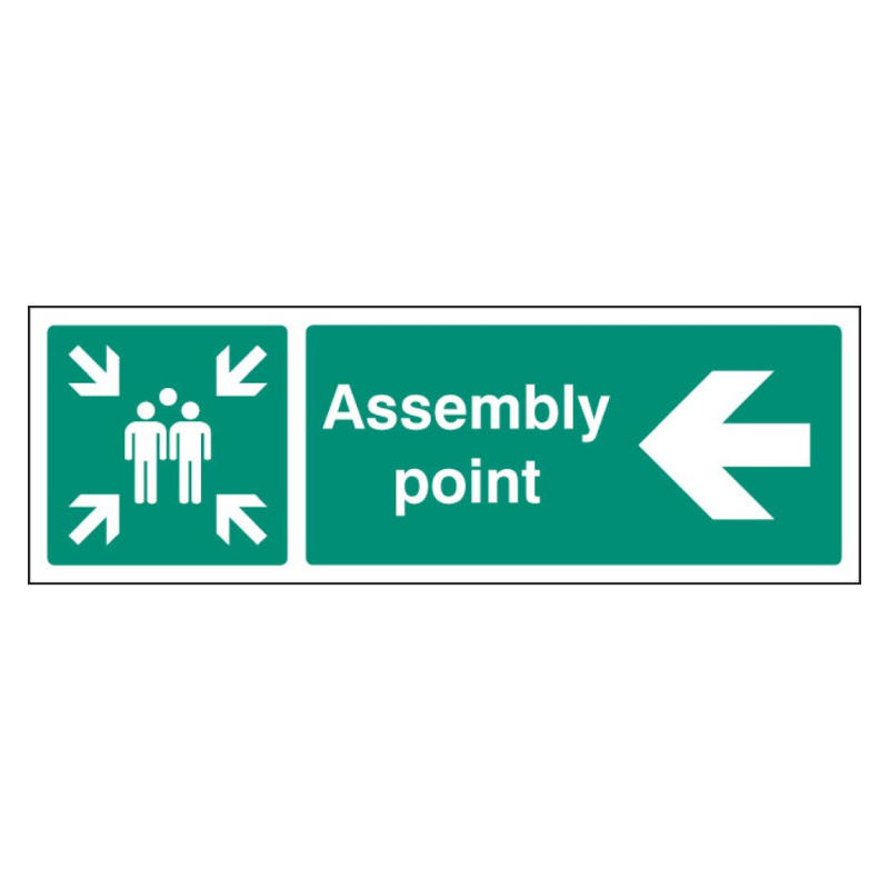 Assembly Point Left Signage | Pittman