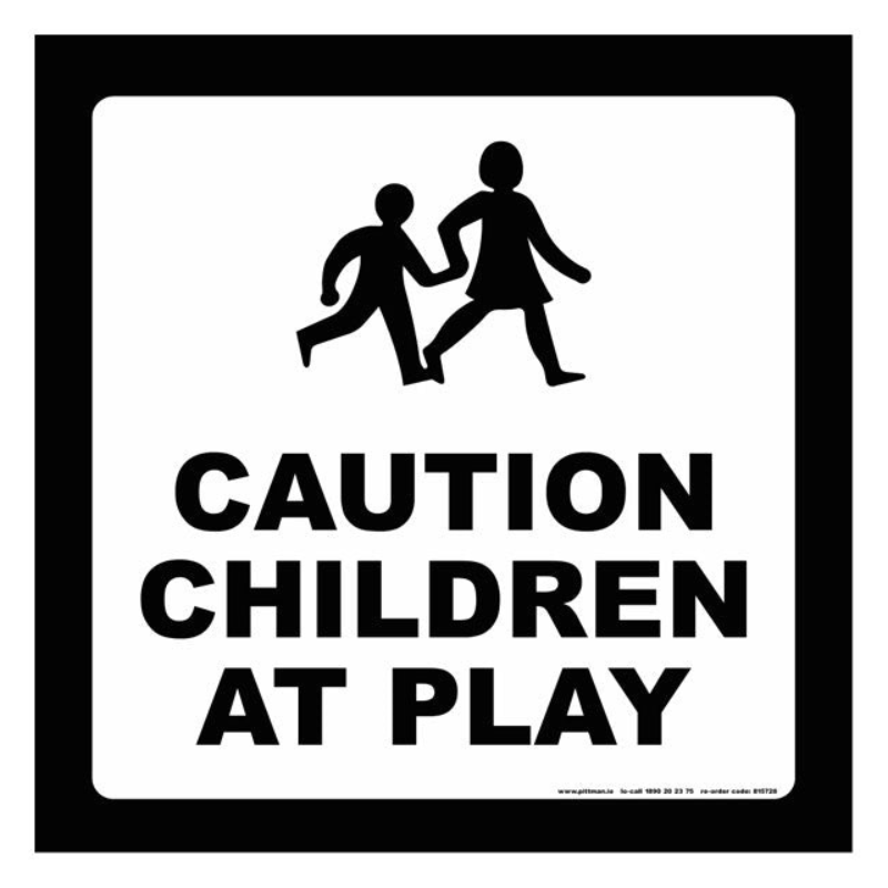 Children at Play Safety Sign