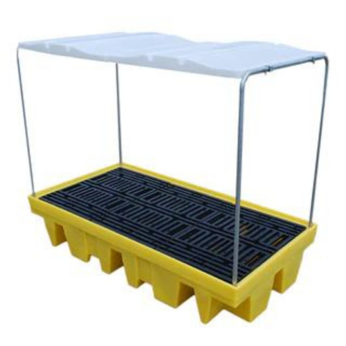 IBC Spill Pallet With Frame & Cover