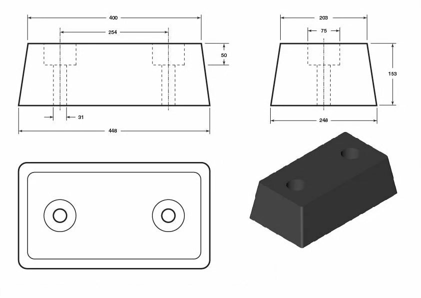 Extended Dock Bumper