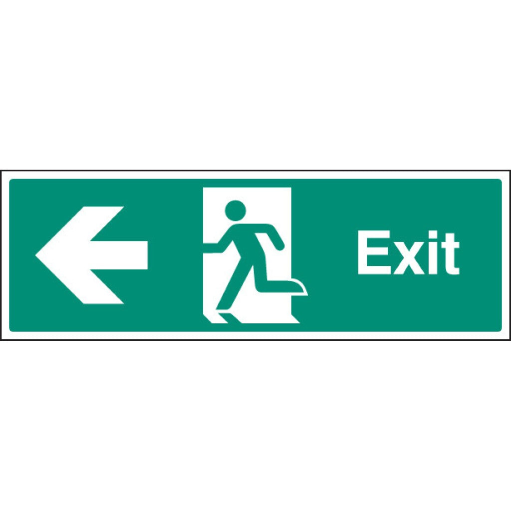 Fire Exit Left Emergency Escape Sign