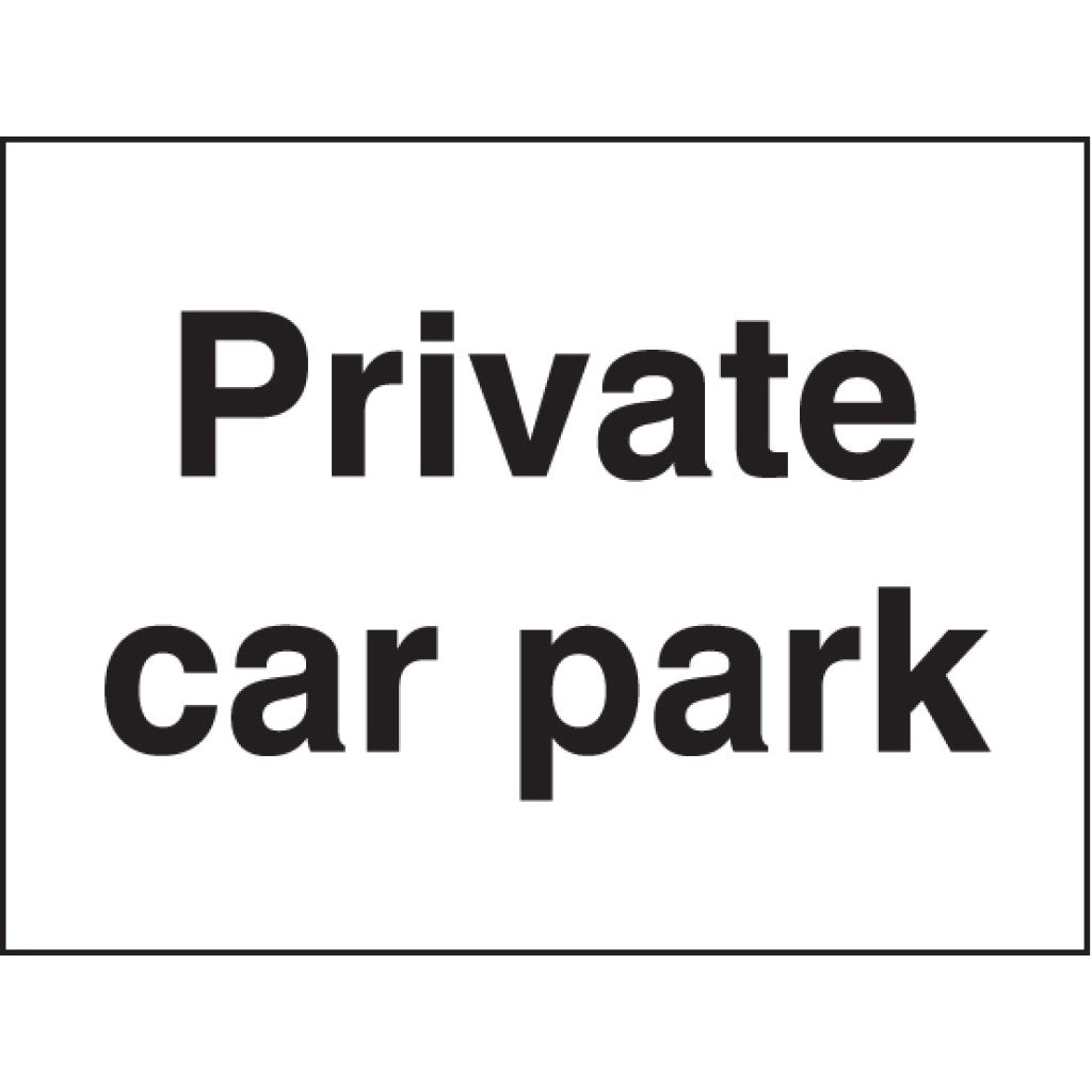 Private Car Park Sign