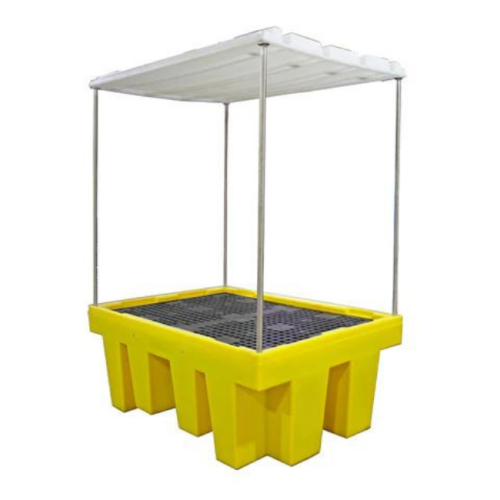 IBC Spill Pallet With Frame & Cover