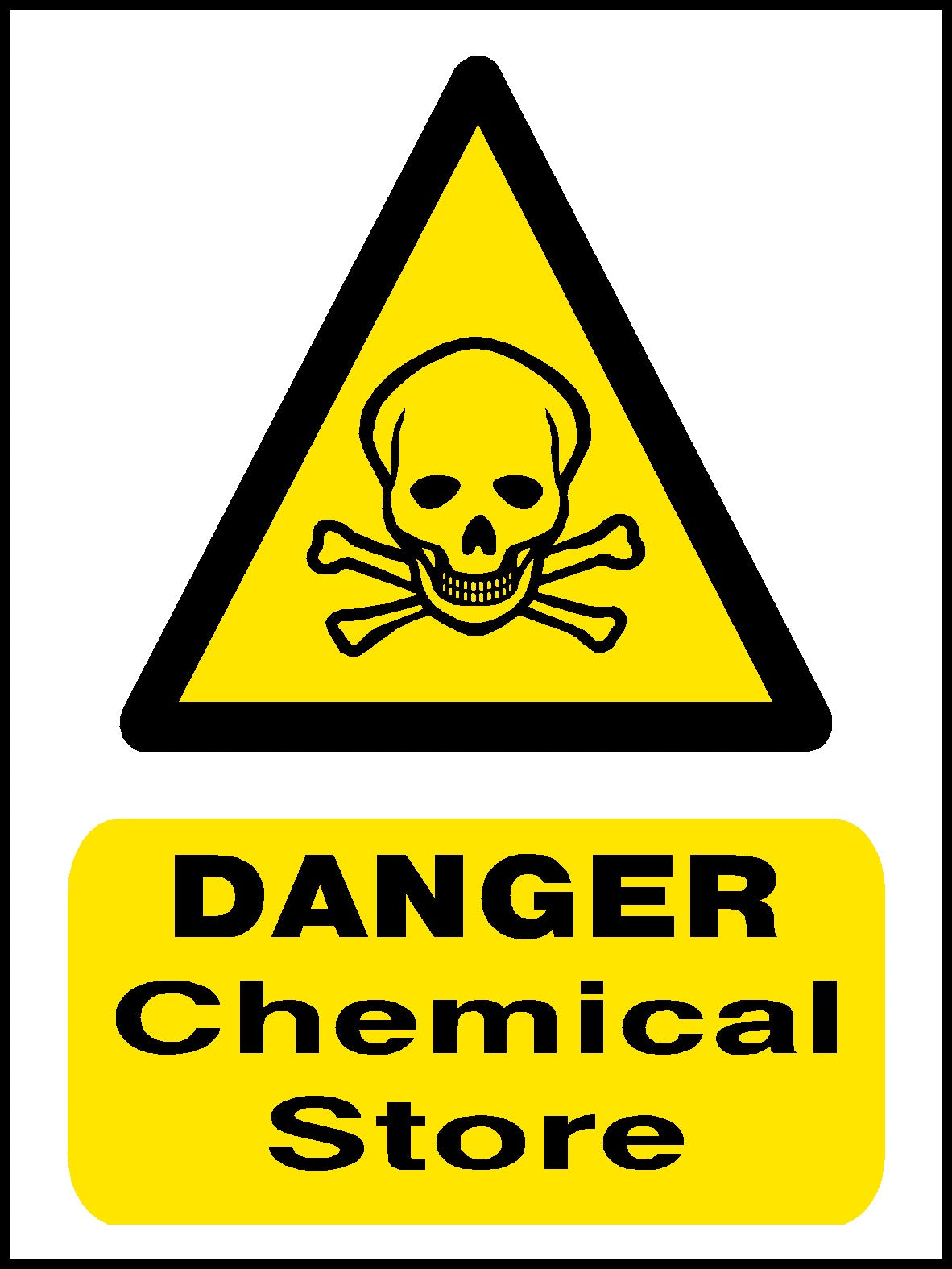 Danger Chemical Store Safety Sign | Pittman