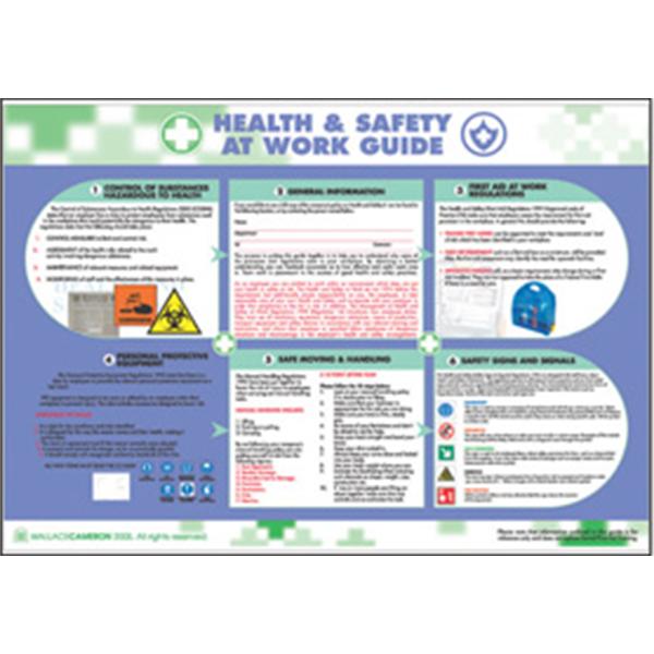 Health and Safety At Work Guide Poster | Safety Signs | Pittman